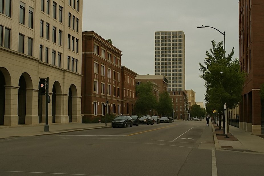 Before: Urban scene